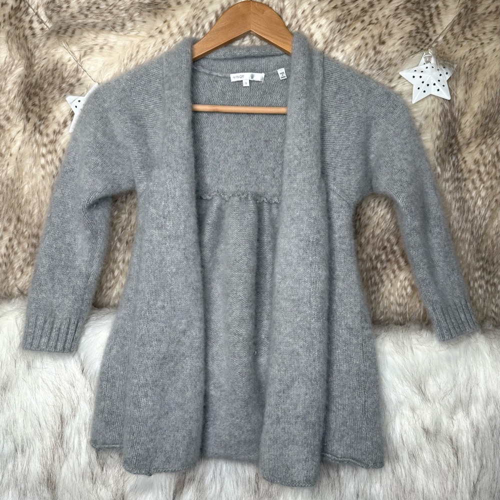 Vince Gray 100% Cashmere Cardigan Sweater